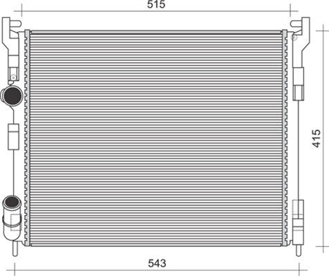 MAGNETI MARELLI Radiators, Motora dzesēšanas sistēma 350213996000